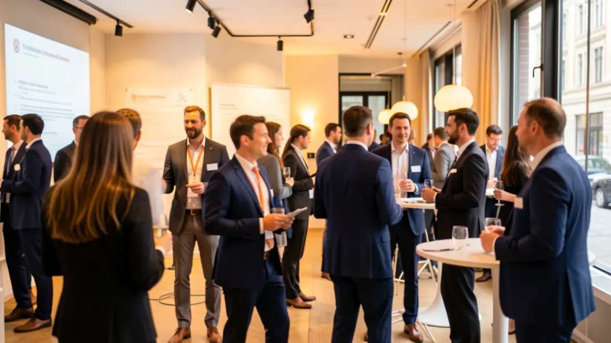 Imatge genèrica d'un esdeveniment empresarial i de comunicació amb assistents i ponents.