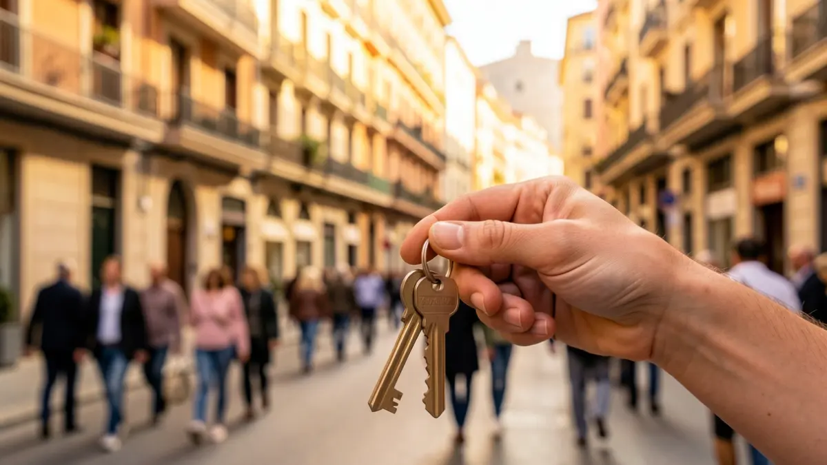 Generic image of an apartment building in Barcelona during the afternoon.