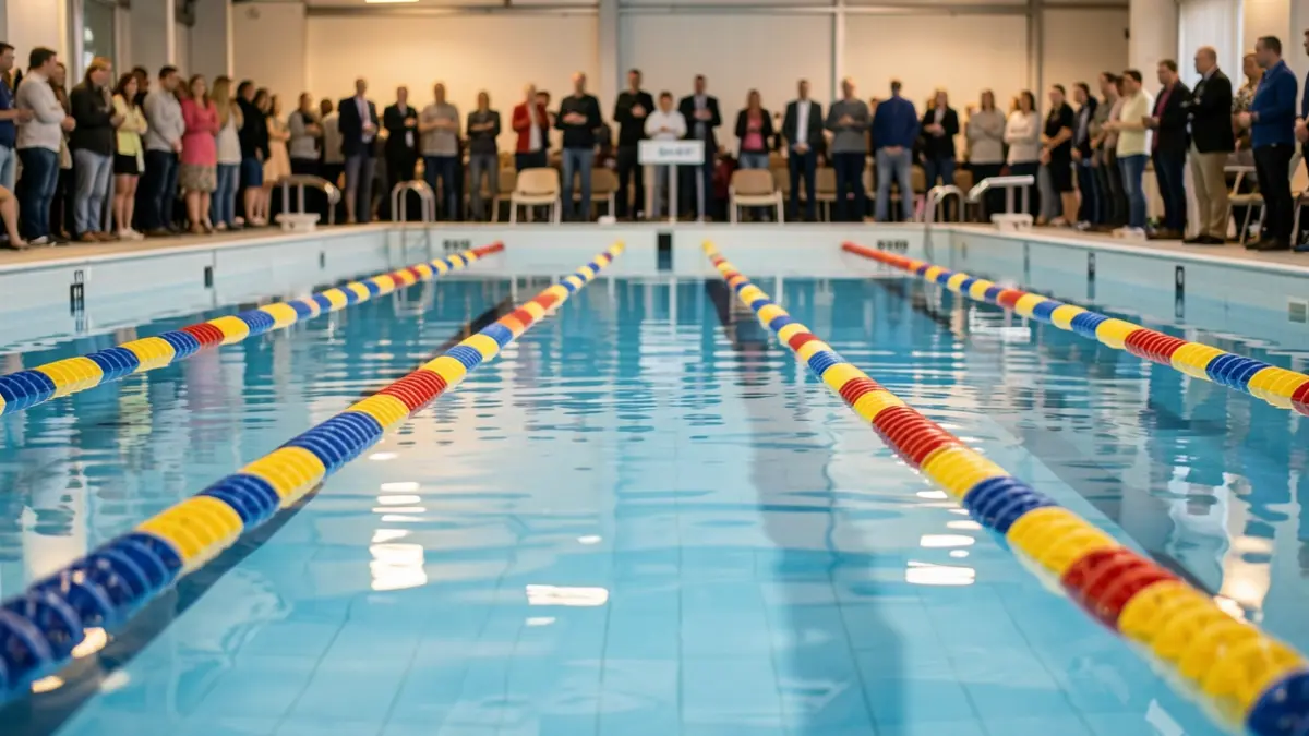 Generic image of a swimming pool lane.