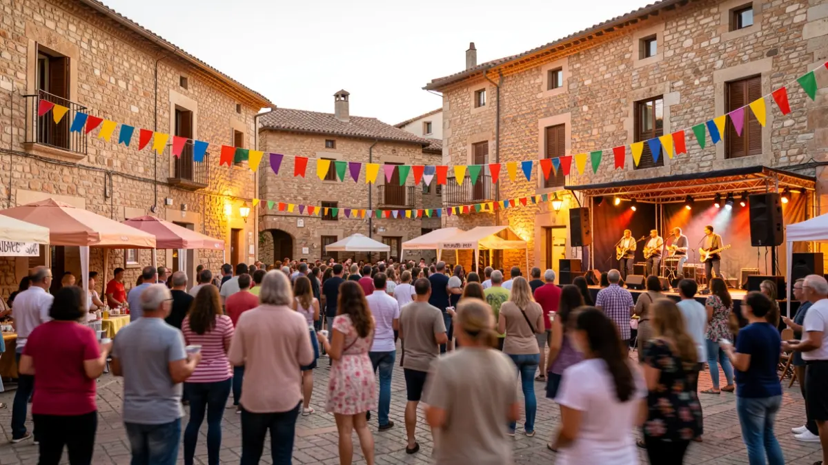Imatge genèrica d'un festival de música a l'aire lliure en un poble català.