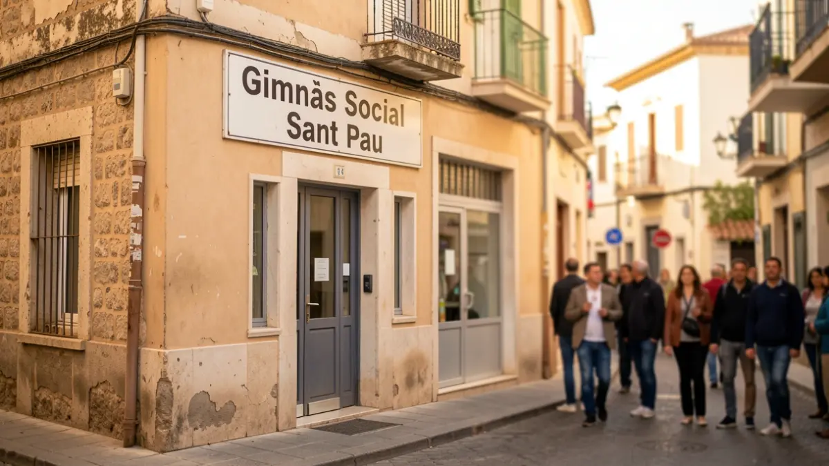 Imatge genèrica de l'exterior del Gimnàs Social Sant Pau.