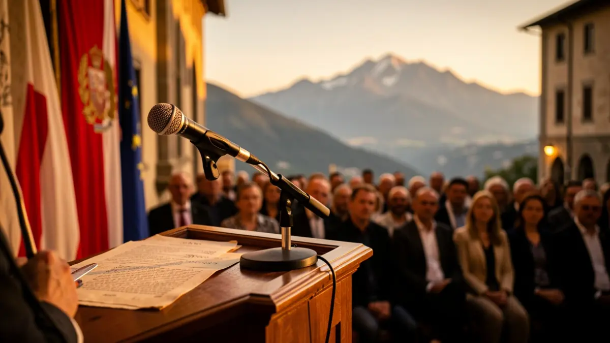 Imatge genèrica de debat polític i identitat catalana amb referències a Montserrat.