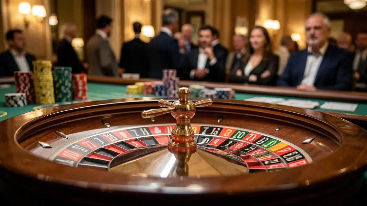 Imatge genèrica d'una roda de ruleta amb fitxes de casino i cartes.