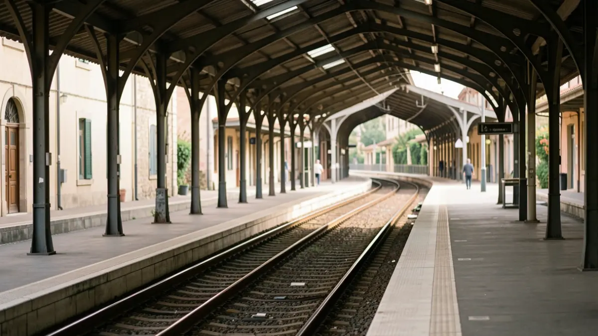 Imatge genèrica d'una estació de tren amb vies ferroviàries.