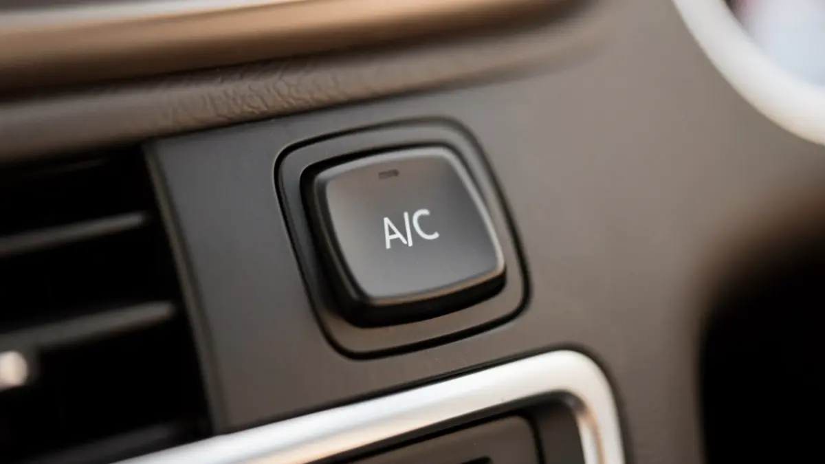 Car's air conditioning button.