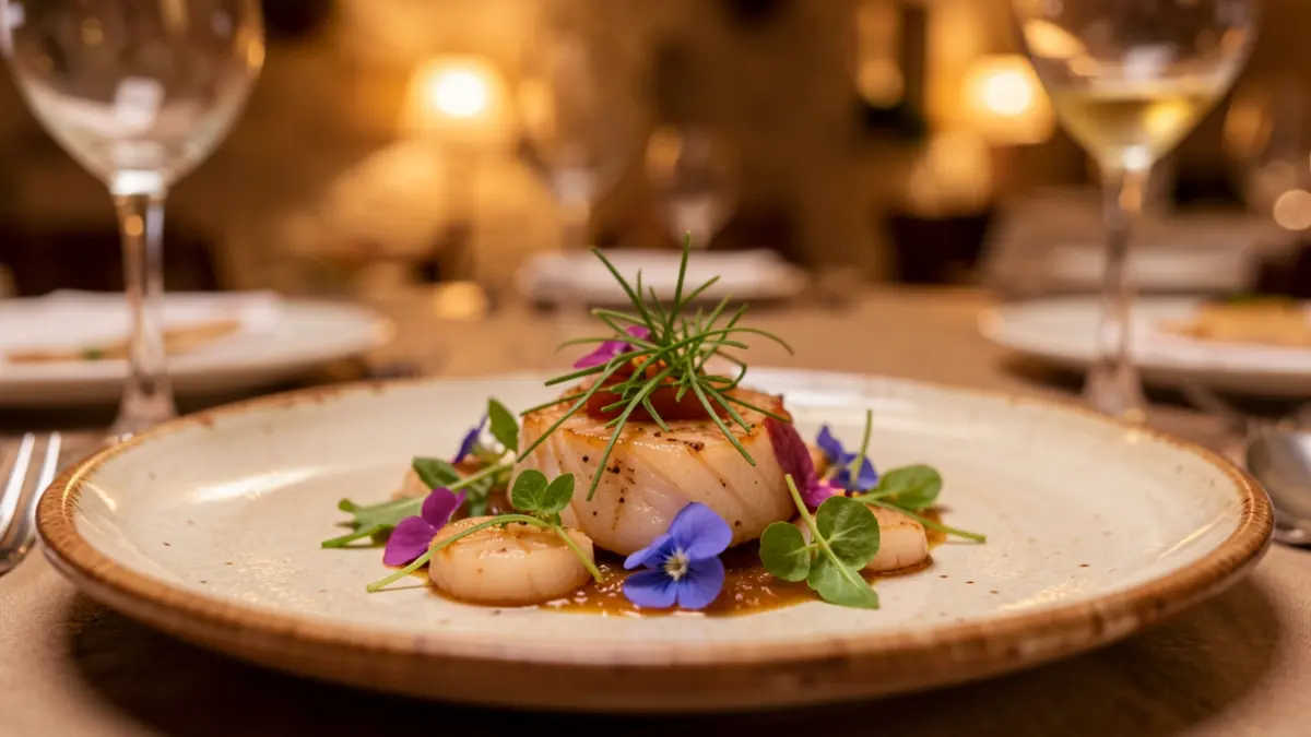 Imatge genèrica d'un plat de marisc gourmet.
