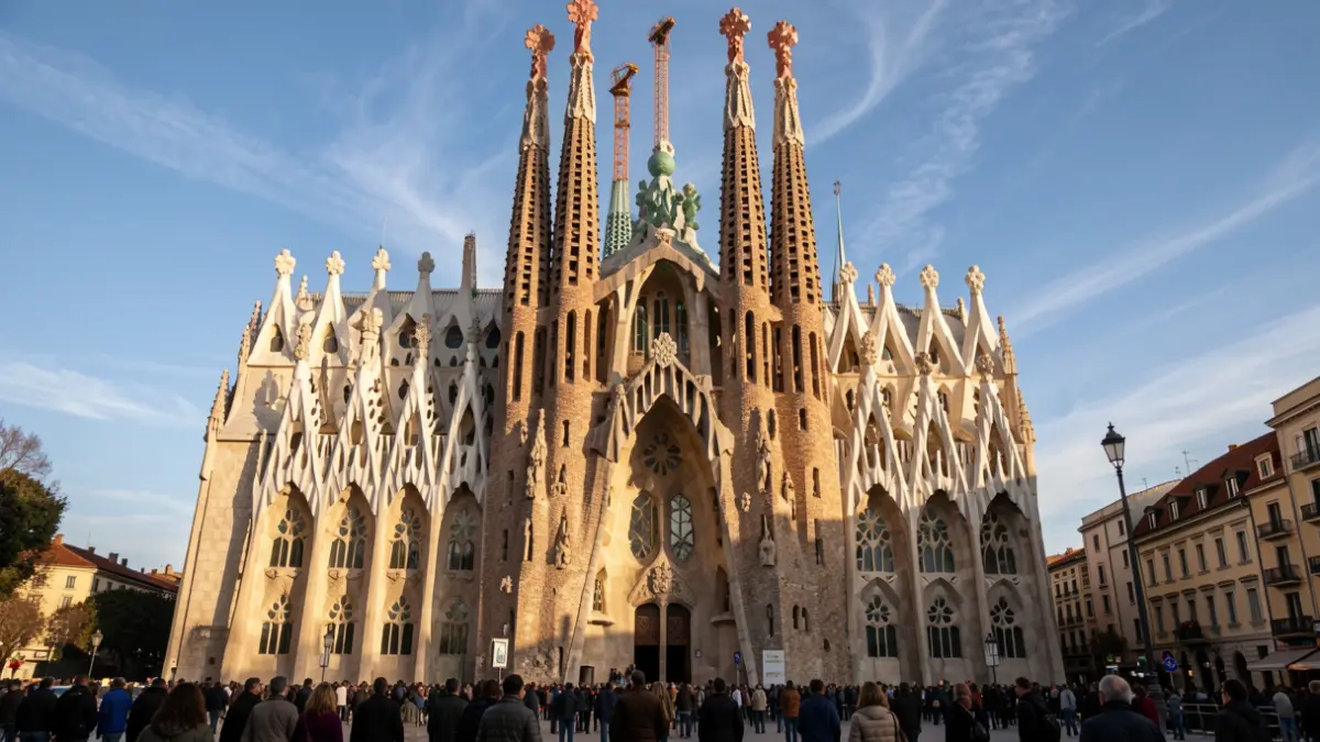 Imatge genèrica de la façana de la Sagrada Família de Barcelona.