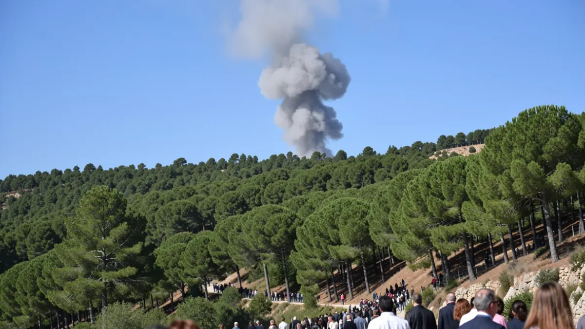 Imagen genérica de humo de un incendio forestal en Cataluña.