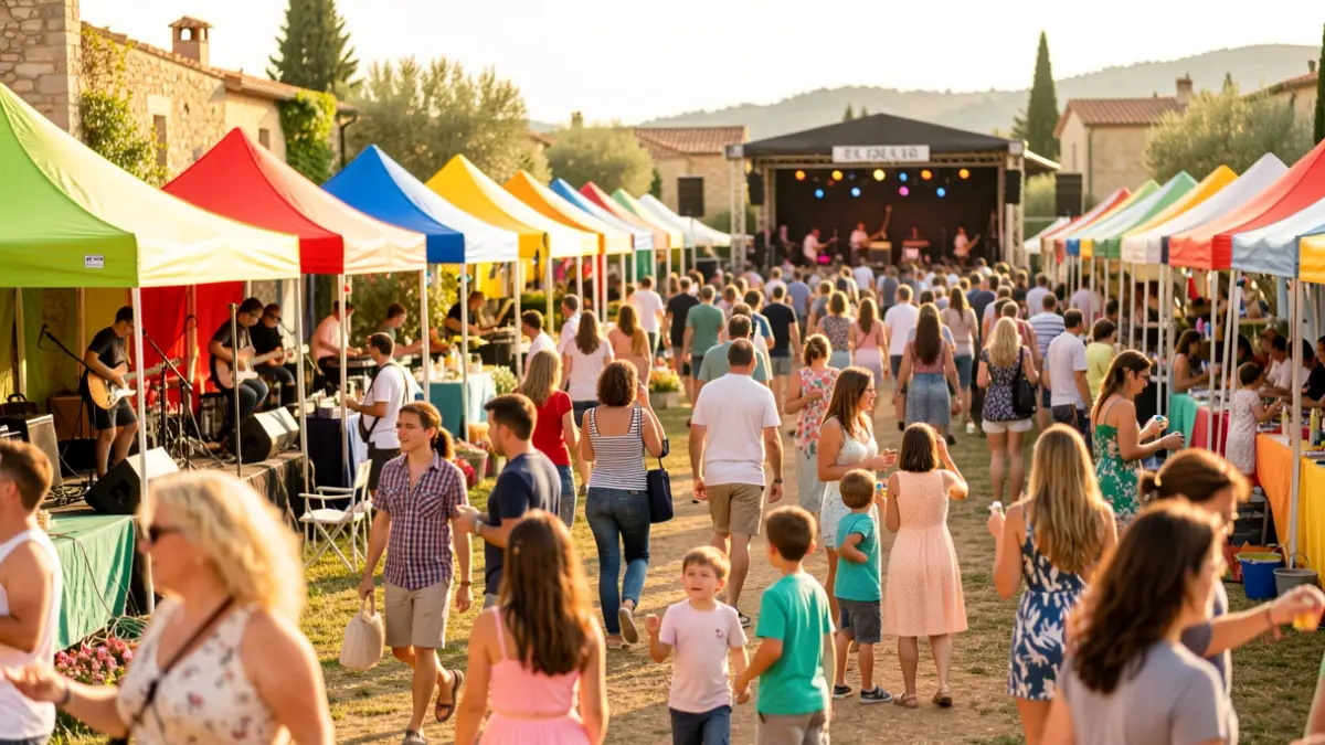 Imatge genèrica d'un festival familiar a l'aire lliure.