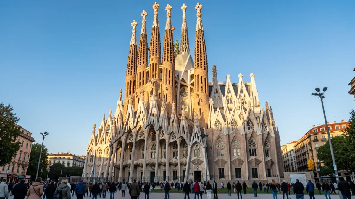 Imatge genèrica de la façana de la Sagrada Família.