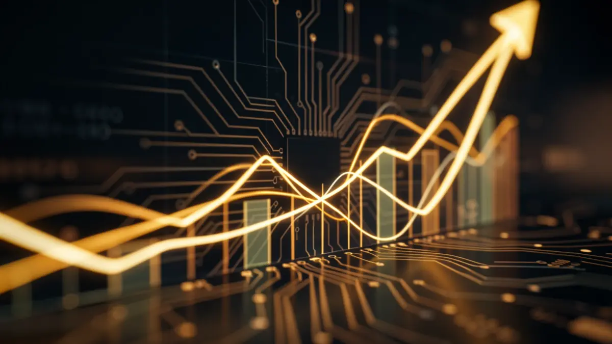 Generic image of financial growth and technology.
