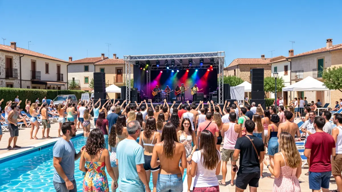 Imatge genèrica d'un concert de reggae en un espai públic.