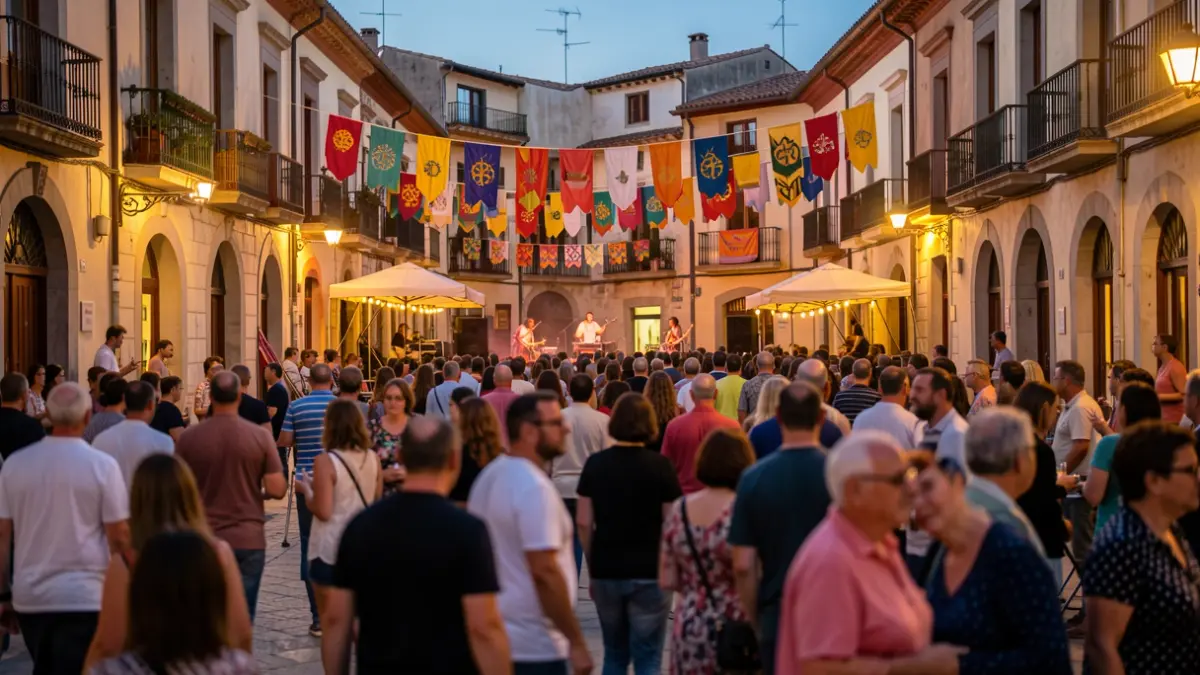 Generic image of a street cultural event with an audience.