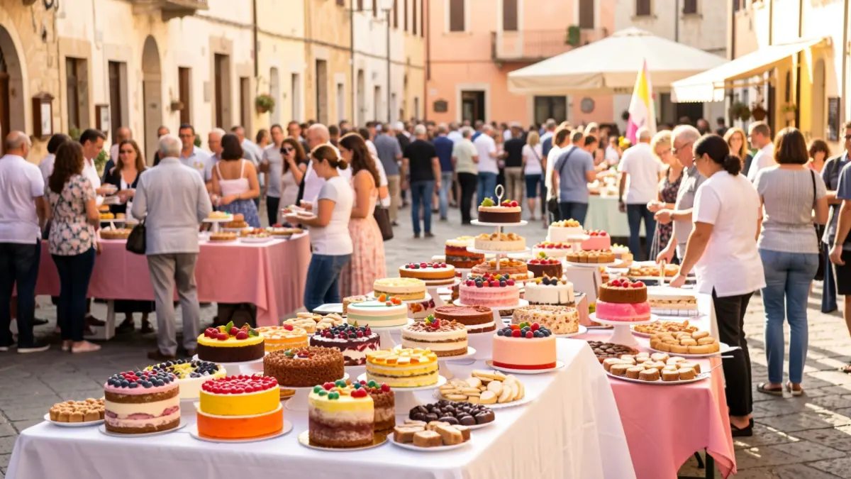 Imagen genérica de un evento de pastelería en una plaza.