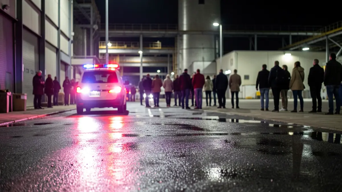 Generic image of a nighttime emergency scene.