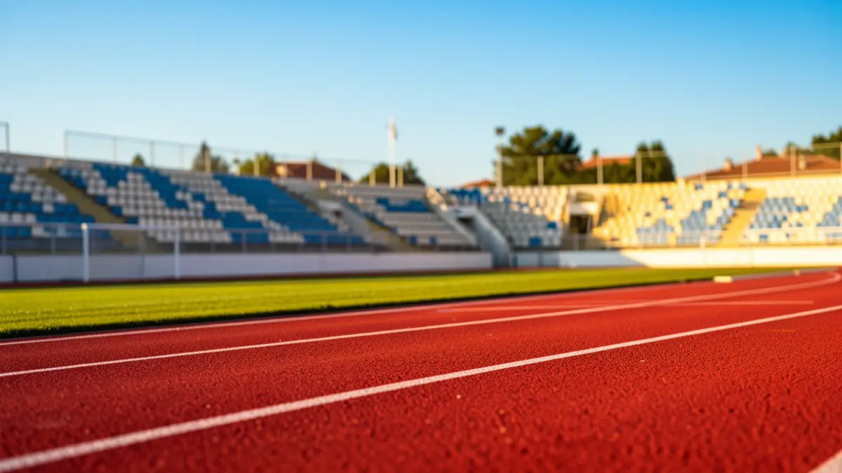 Imatge genèrica d'una pista d'atletisme remodelada.