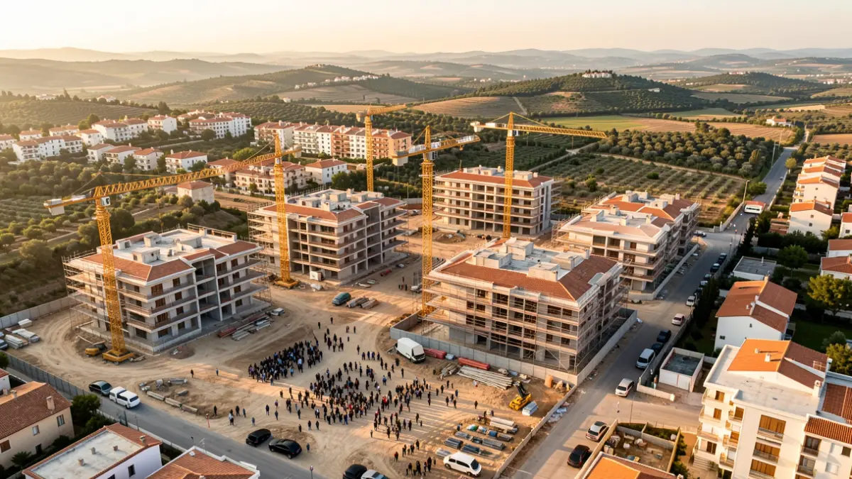 Generic image of housing construction in Girona.