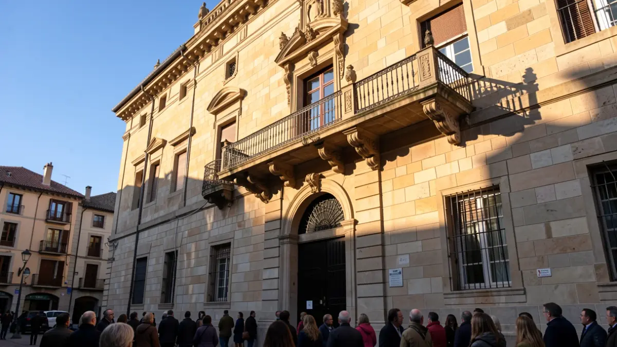 Imagen genérica de un edificio institucional con arquitectura mediterránea.
