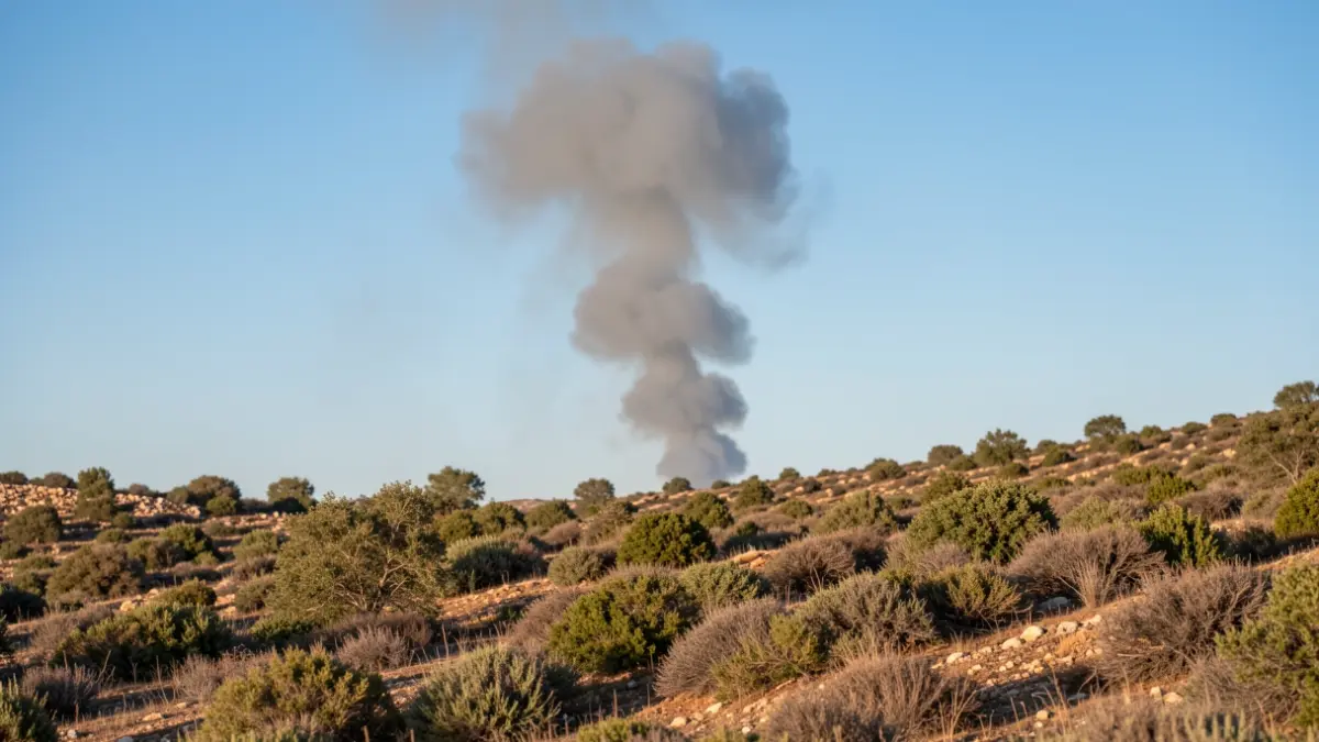 Imagen genérica de humo de un incendio forestal.