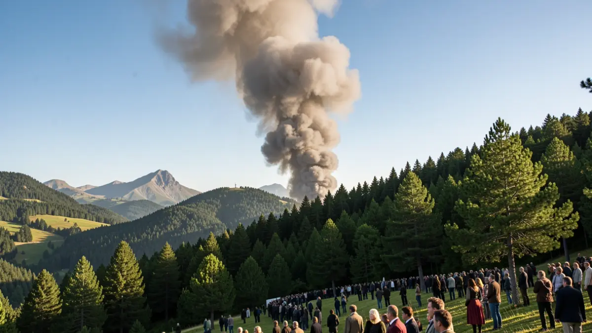 Imatge genèrica de fum d'un incendi forestal.