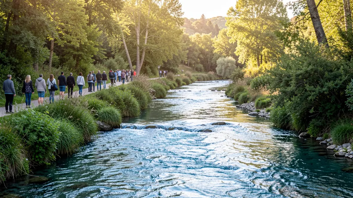 Generic image of a riverine natural space in Catalunya.