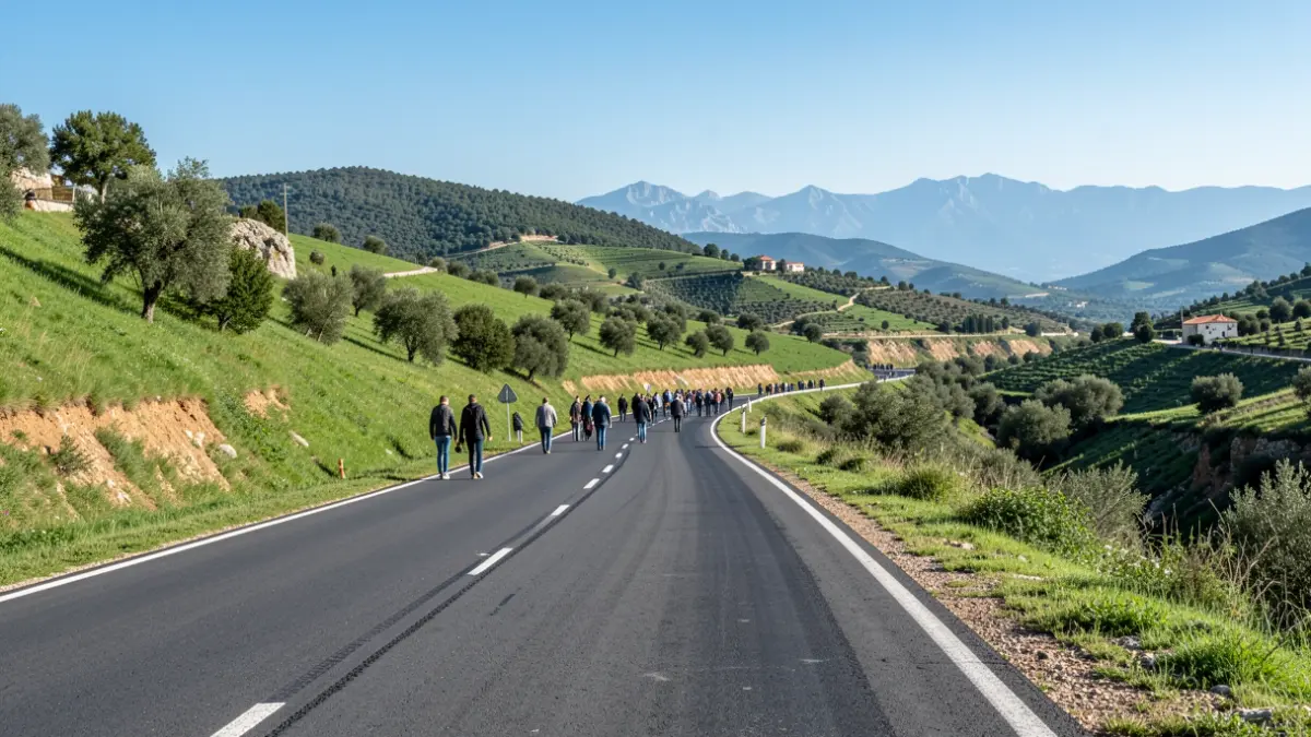 Imatge genèrica d'una carretera modernitzada al Baix Empordà.