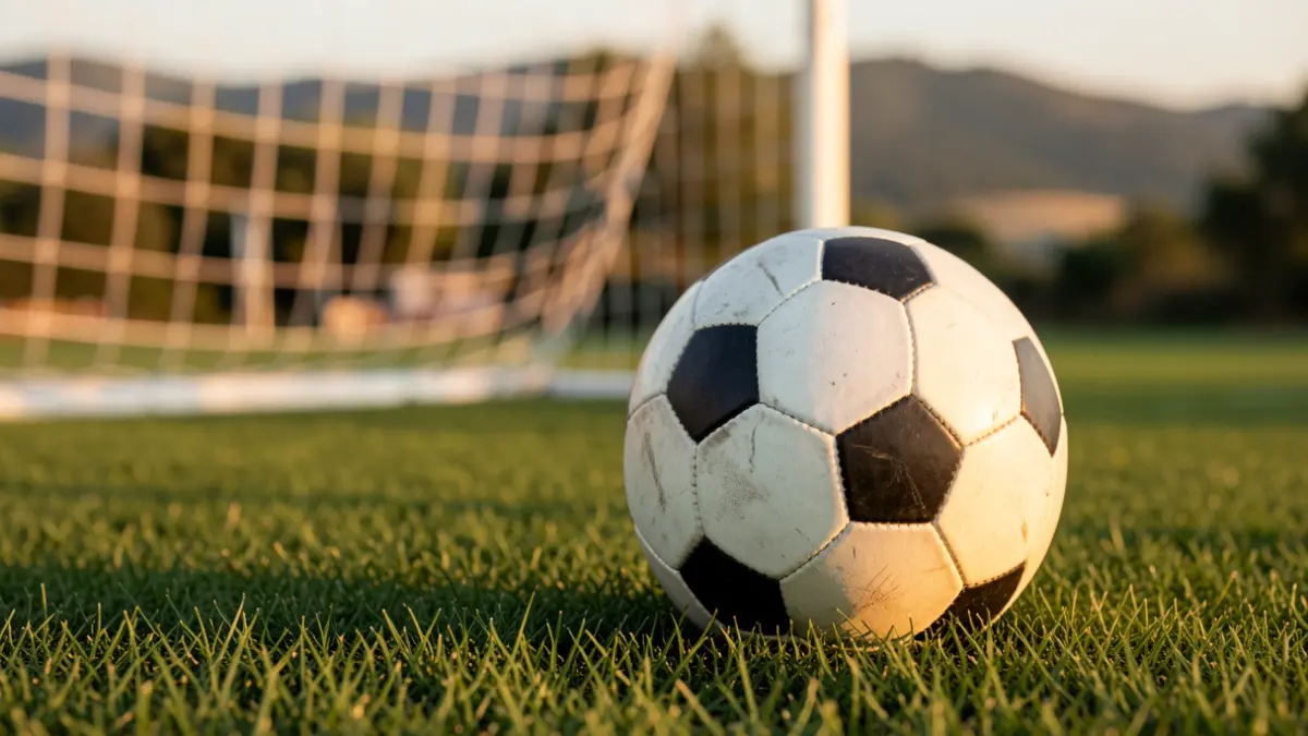 Imagen genérica de un balón de fútbol sobre césped.