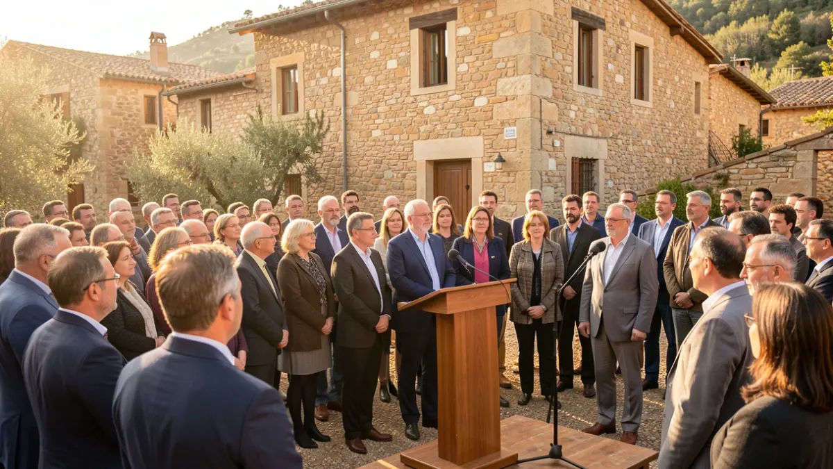 Generic image of an outdoor political event in Catalonia.