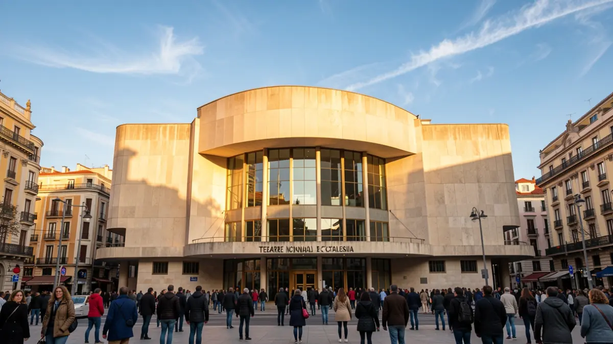 Imatge del Teatre Nacional de Catalunya a Barcelona.