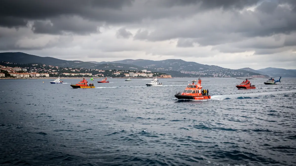 Imagen genérica de un operativo de rescate marítimo en la costa.