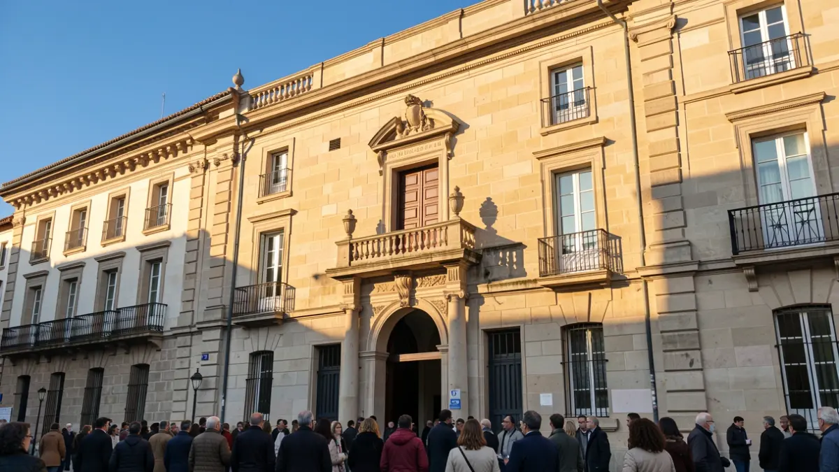 Imagen genérica de un ayuntamiento de Catalunya con luz de tarde.