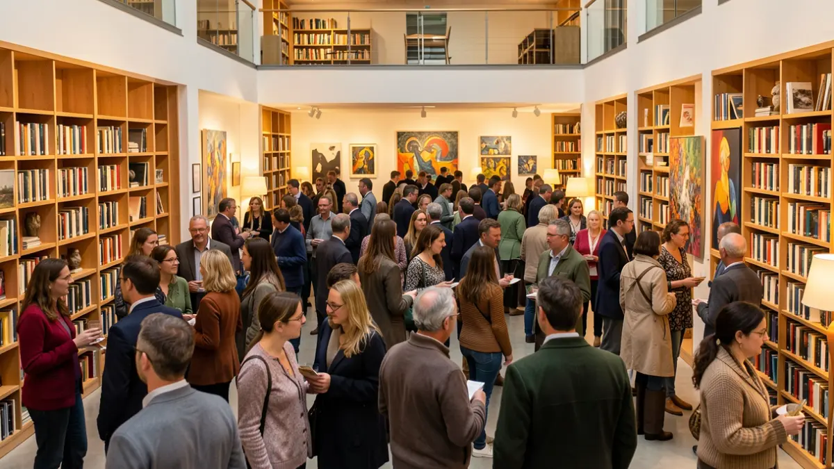 Imatge genèrica d'un centre cultural amb assistents.
