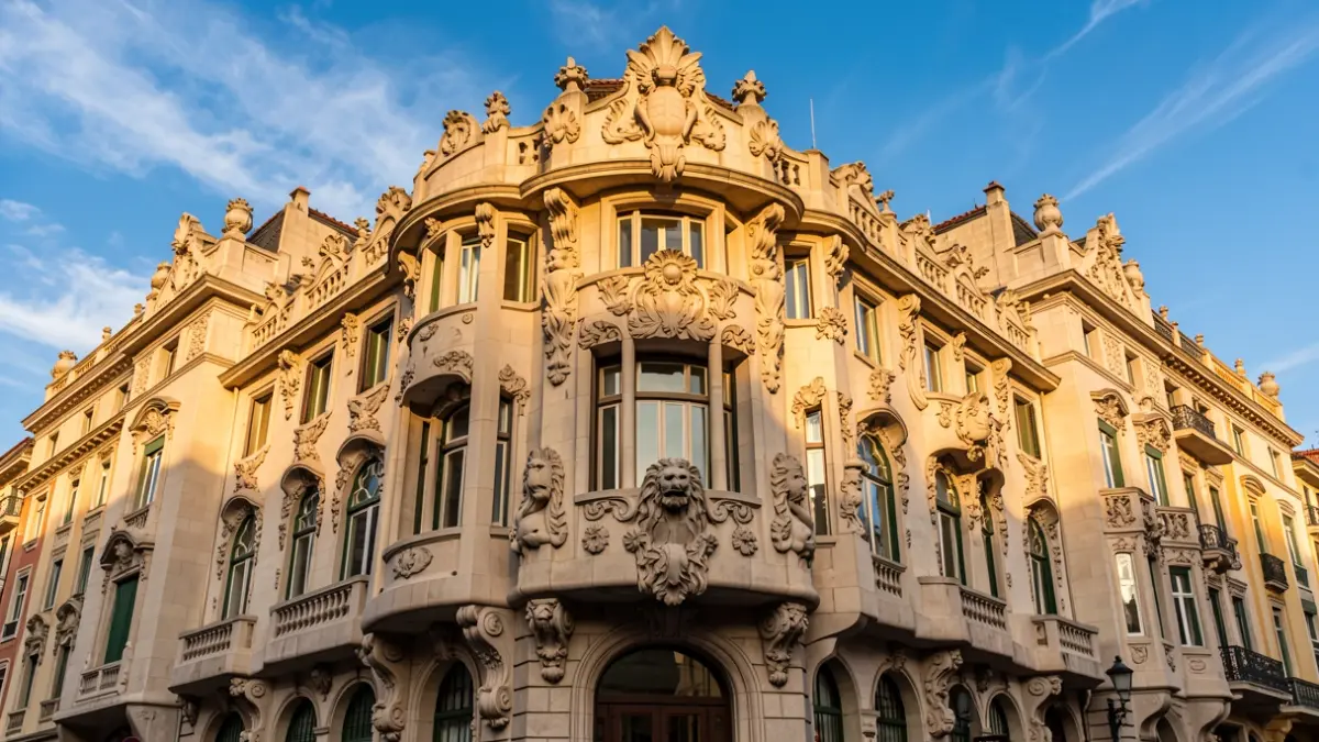 Facade of Casa Lleó Morera in Barcelona.