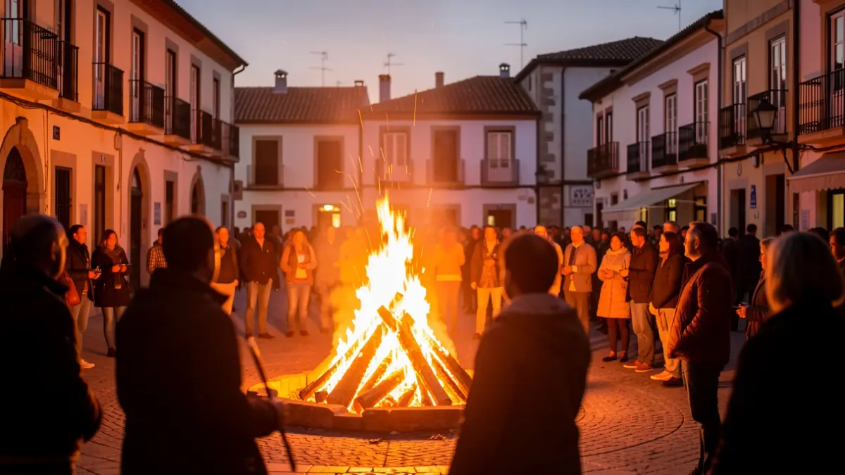 Generic image of the bonfire in the Vista Alegre neighborhood of Girona.