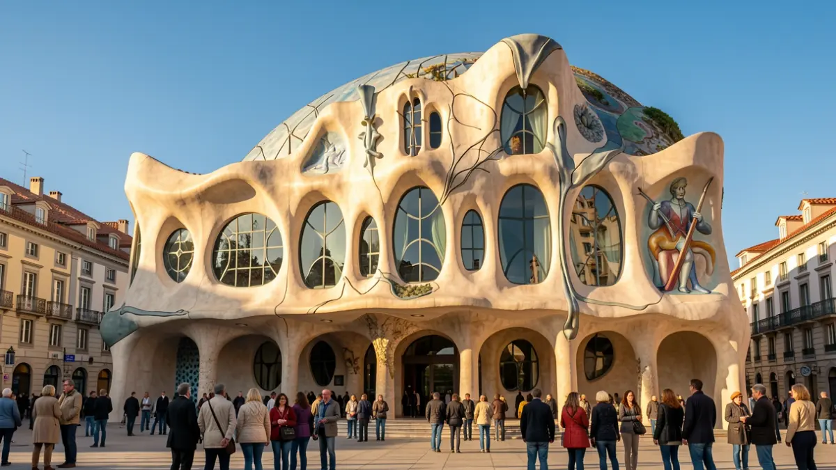 Fachada del Teatre-Museu Dalí a Figueres.