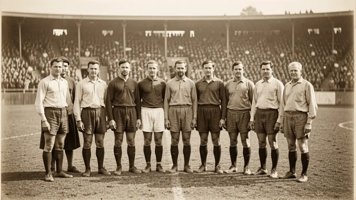Fotografia històrica de la plantilla del FC Barcelona de l'any 1909.
