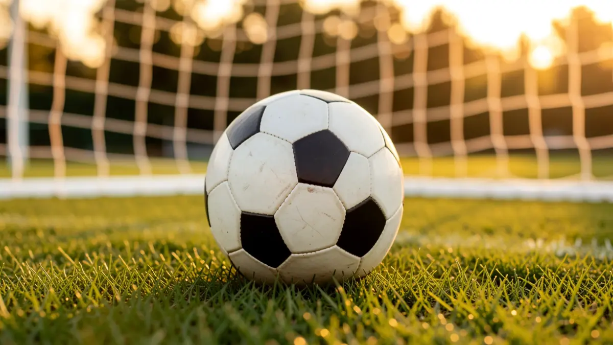 Imatge genèrica d'una pilota de futbol sobre la gespa d'un estadi.