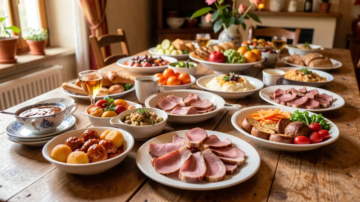 Generic image of a traditional Catalan breakfast with various dishes.