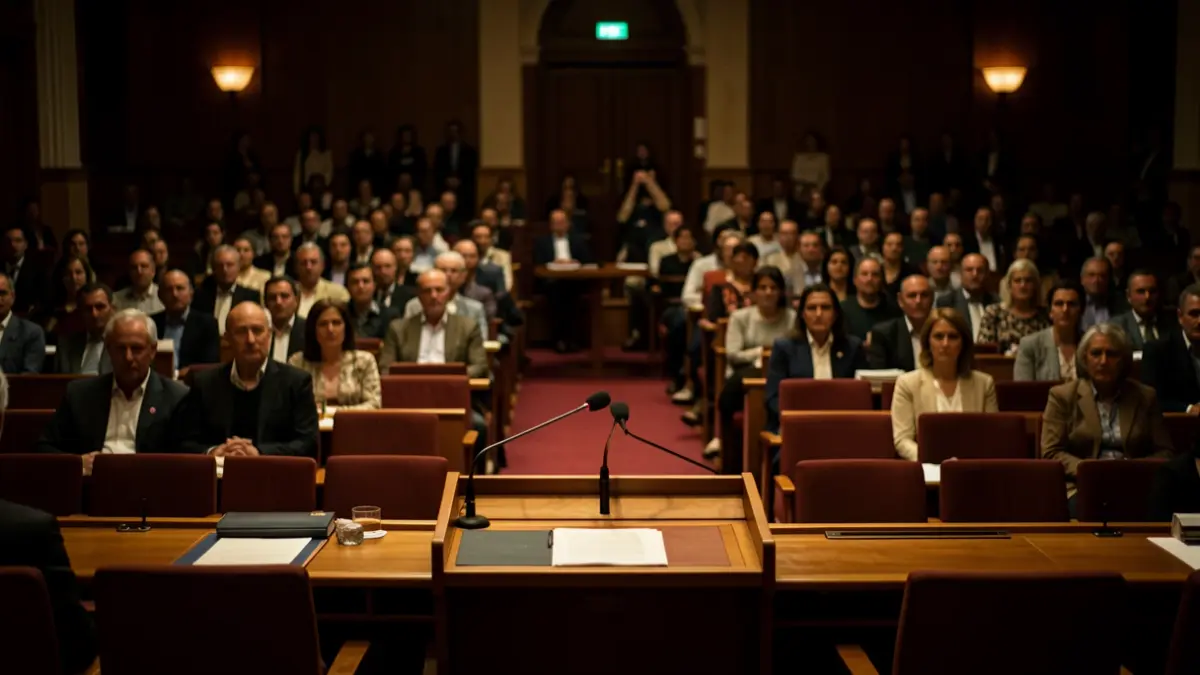 Generic image of a political debate.
