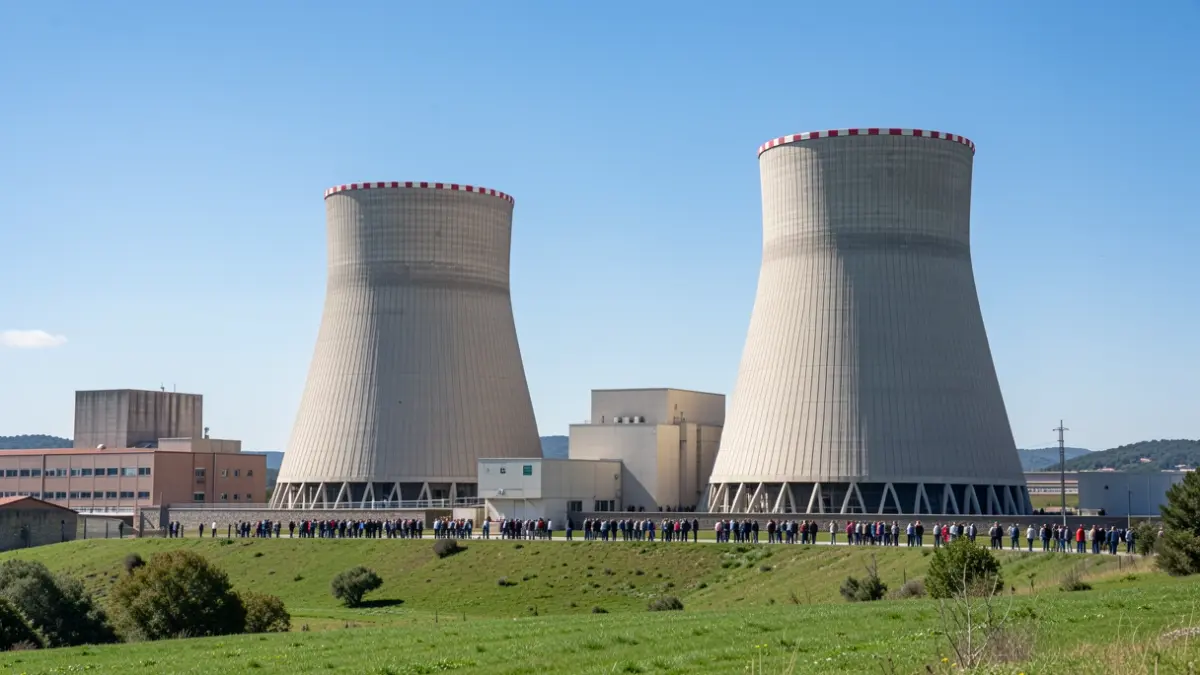 Imatge genèrica de la central nuclear d'Ascó.