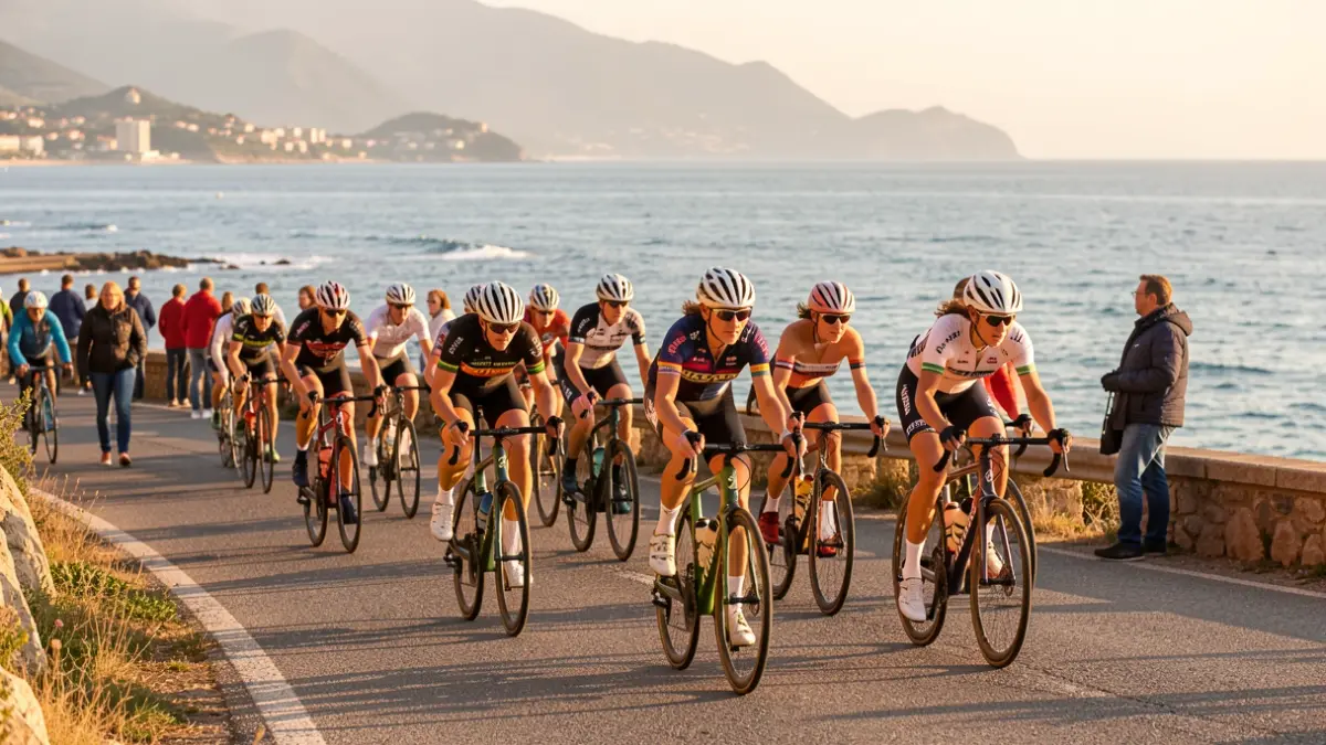 Generic image of cyclists in a race in Catalunya.