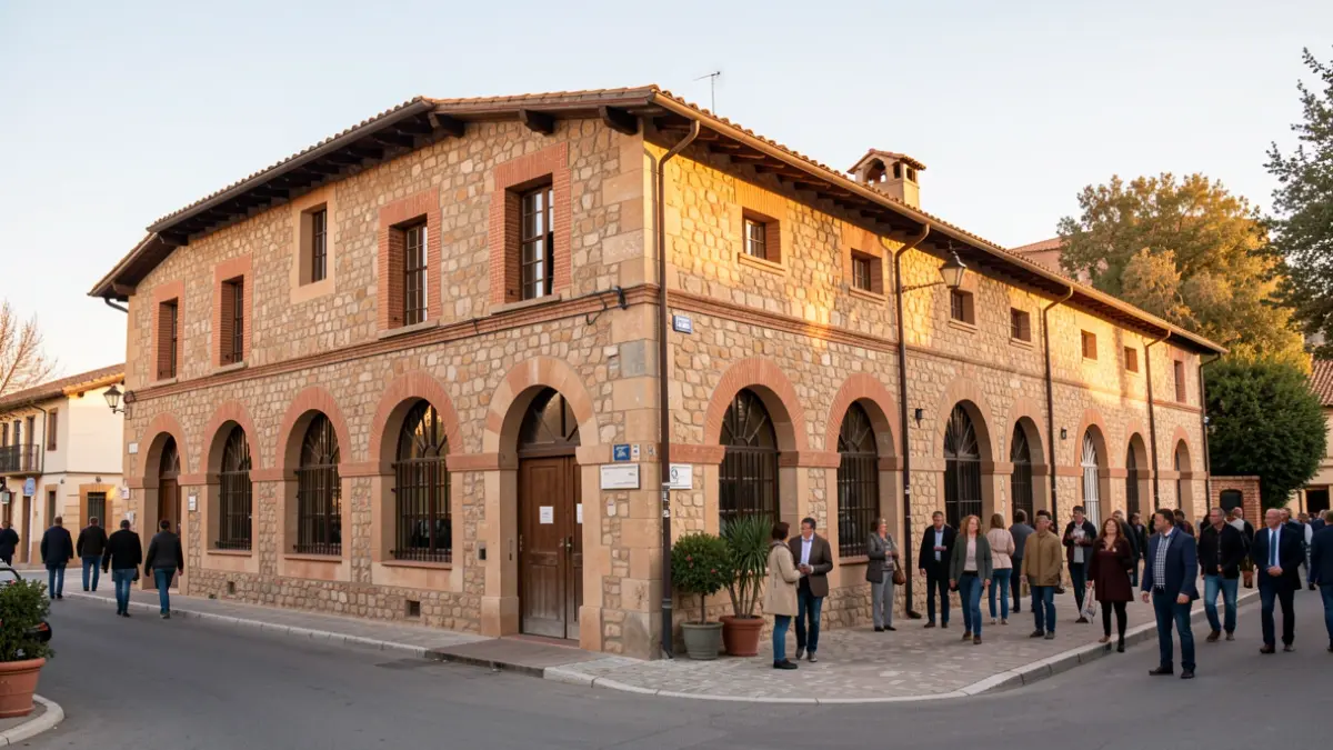 Old slaughterhouse in Agramunt renovated as a cultural center.