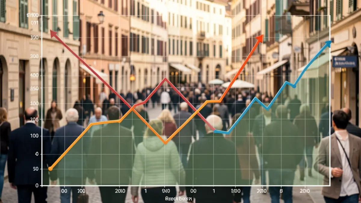 Generic graph of unemployment decrease.