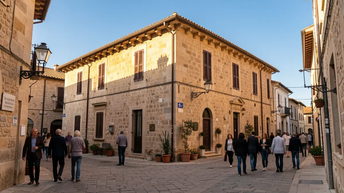 Facade of a historic building in Tremp.