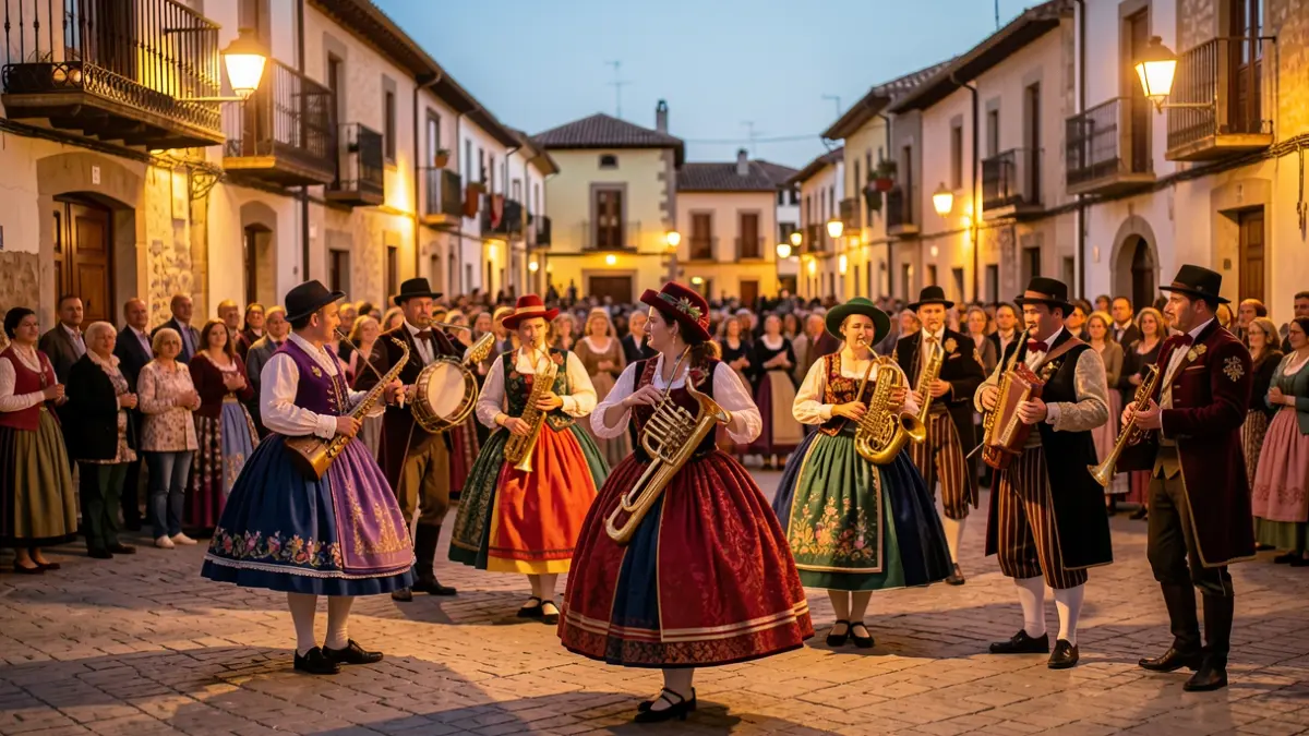 Imagen genérica de una actuación de danza tradicional catalana al aire libre.