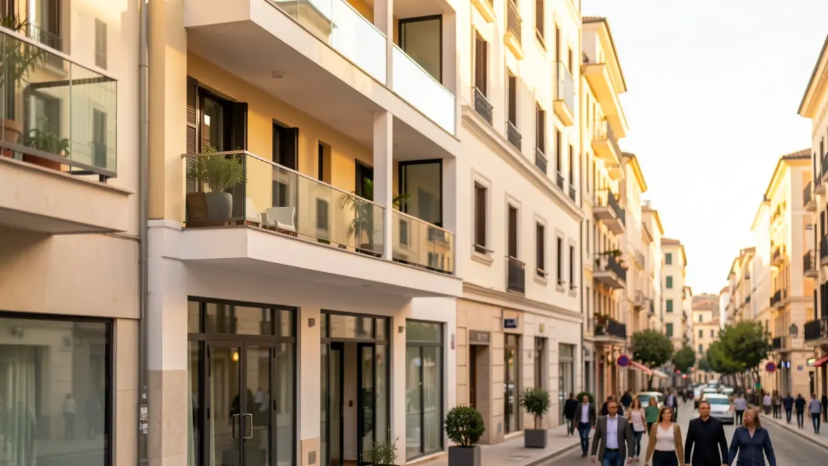 Imatge genèrica d'un edifici d'habitatges en una zona urbana.