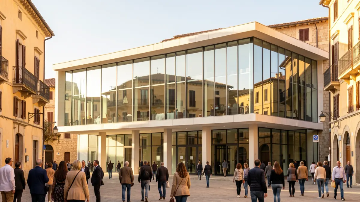 Imatge genèrica d'un edifici institucional amb disseny arquitectònic modern.