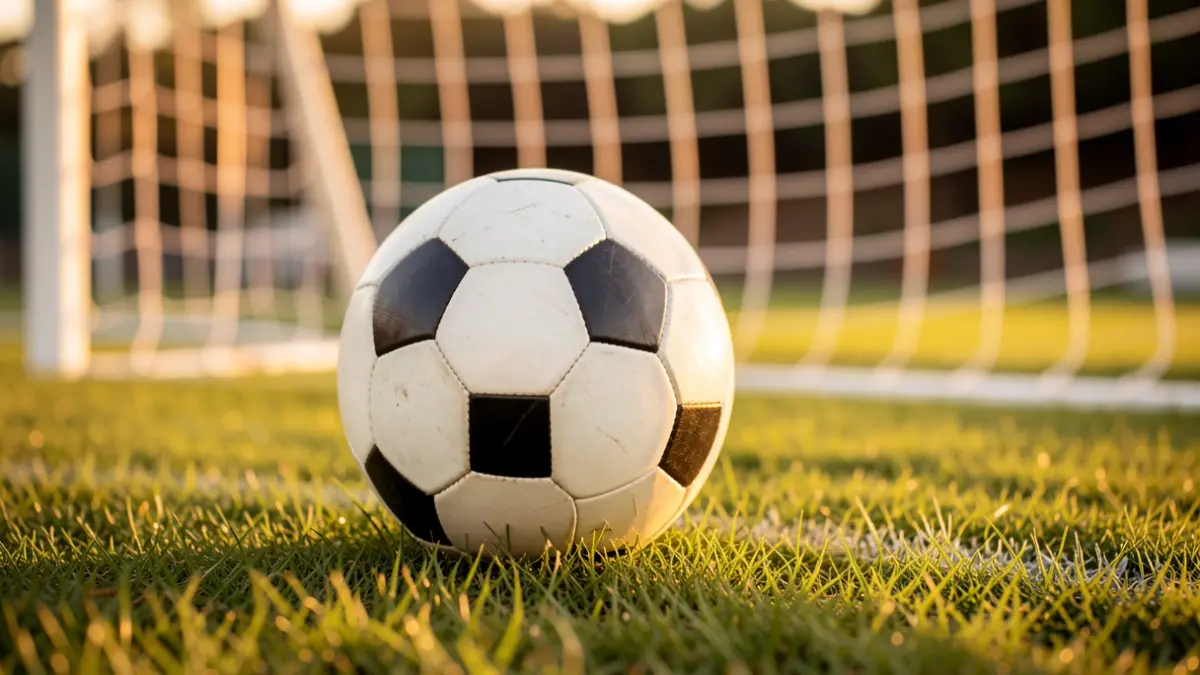 Imagen genérica de un balón de fútbol sobre césped.