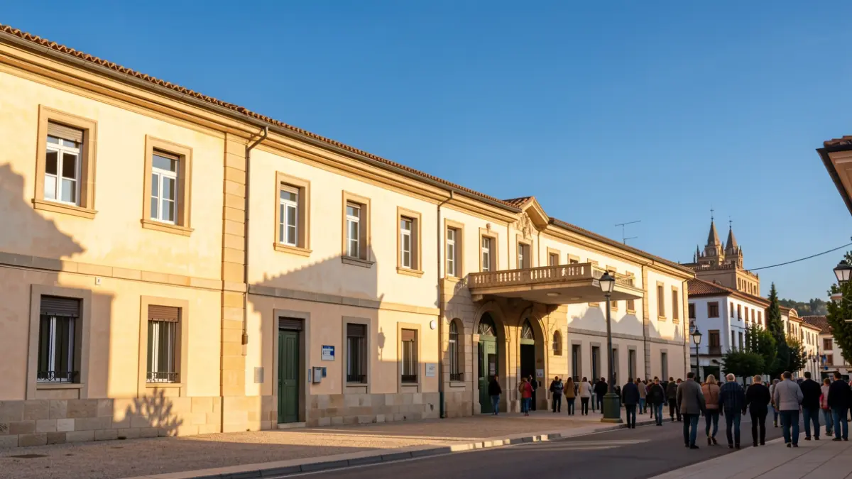 Imatge genèrica d'un edifici escolar públic a Lleida.