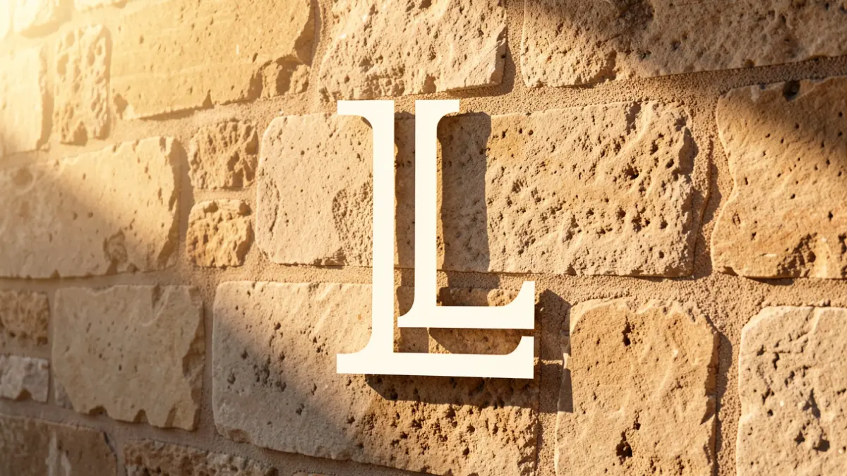 Conceptual image of the new promotional brand of Llagostera on a stone wall.